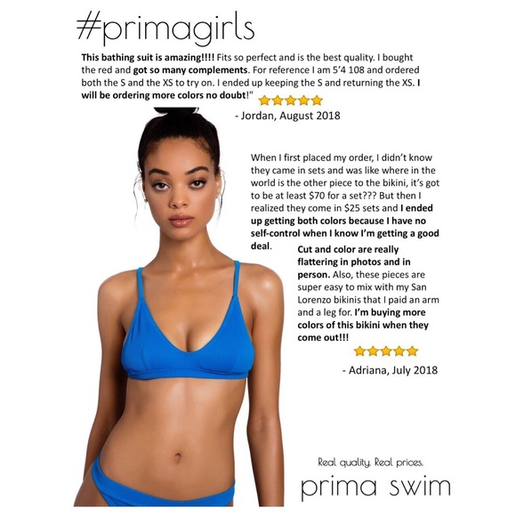 Luxe Ribbed Bikini Set- Blue (6 Sizes) - Picture 5 of 8